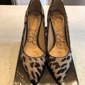 Sam Edelman Tatiana Block Heel Leopard 7M